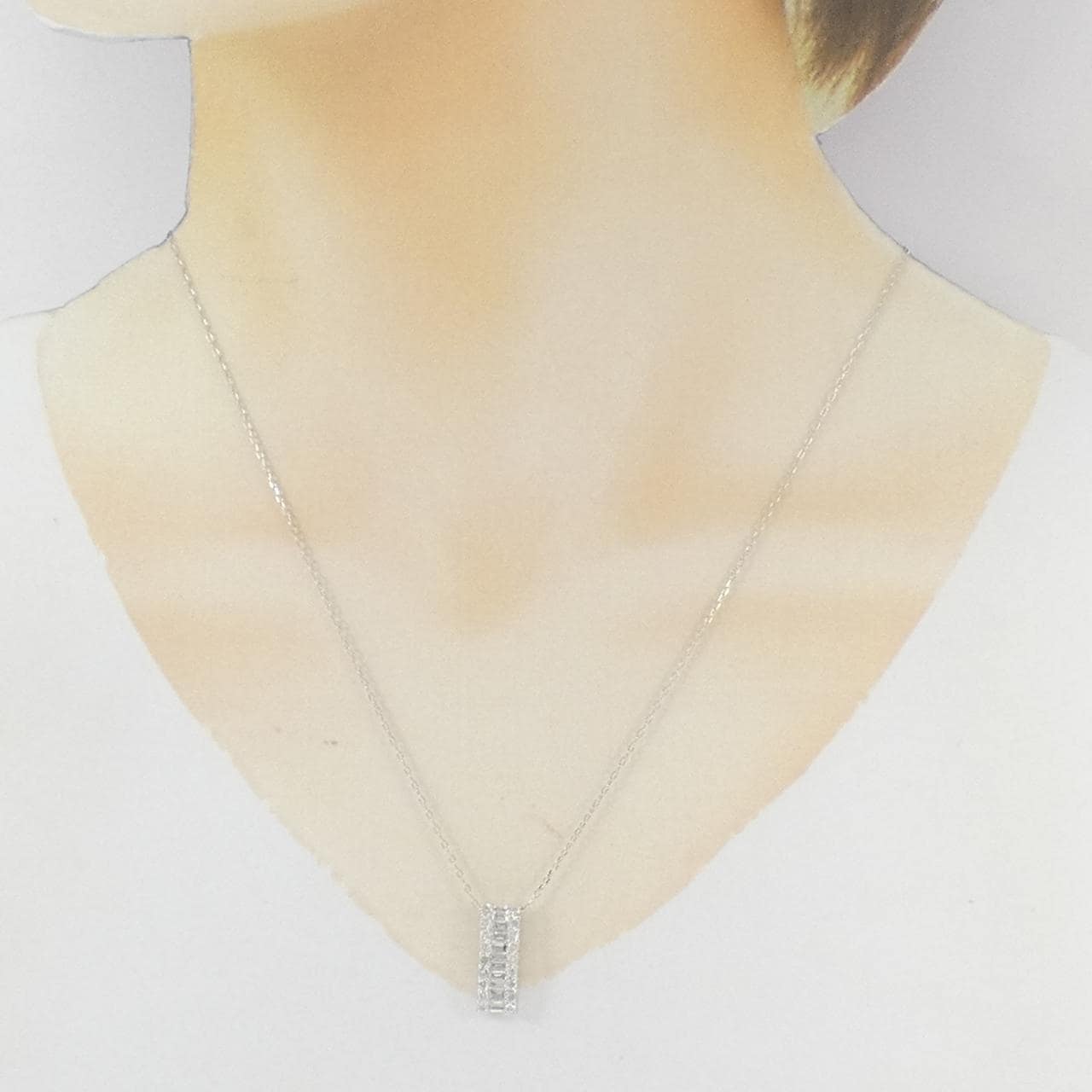 K14WG/K18WG ダイヤモンド ネックレス 0.51CT