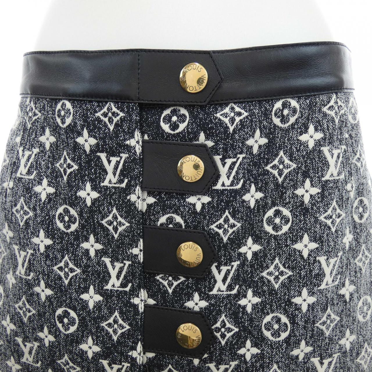 ルイヴィトン LOUIS VUITTON モノグラムデニムボタンタブスカート FOSK25KJ2 スカート