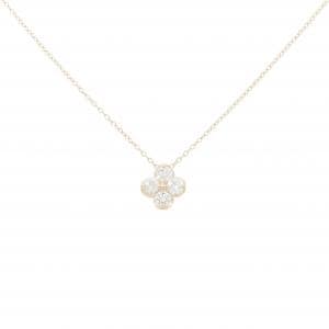 【リメイク】K10YG フラワー ダイヤモンド ネックレス 0.30CT