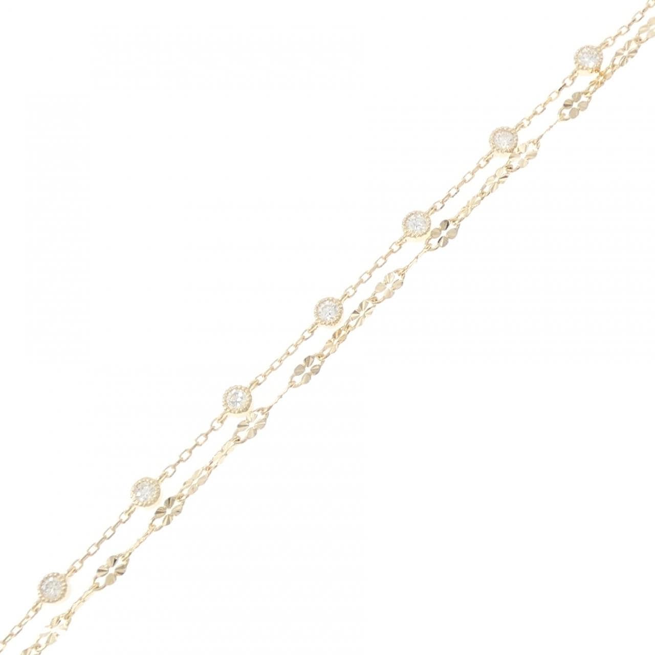 【リメイク】K10YG ダイヤモンド ブレスレット 0.30CT