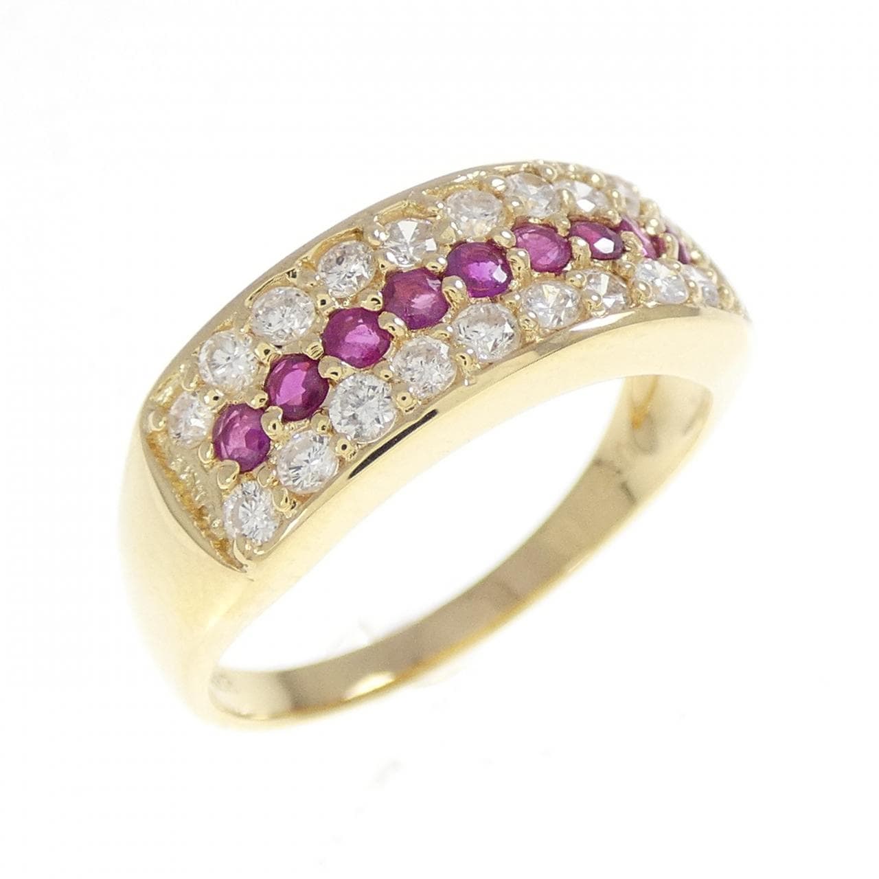 K18YG红宝石戒指0.35CT