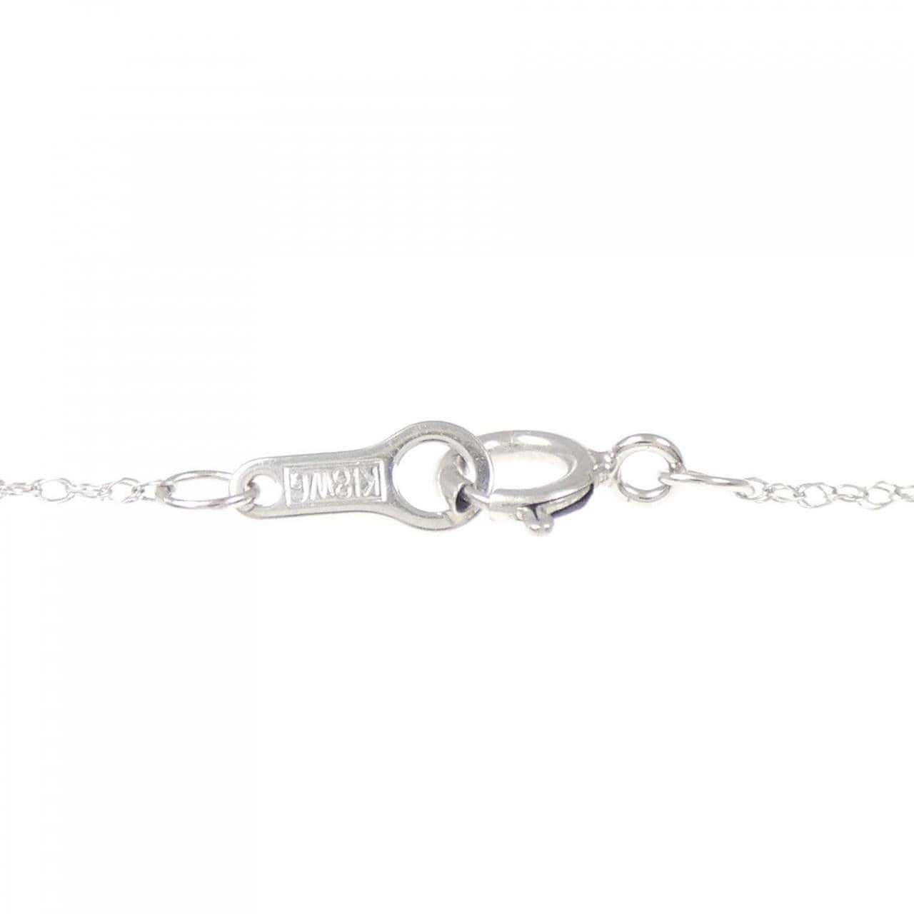 K18WG ハート ダイヤモンド ネックレス 0.20CT