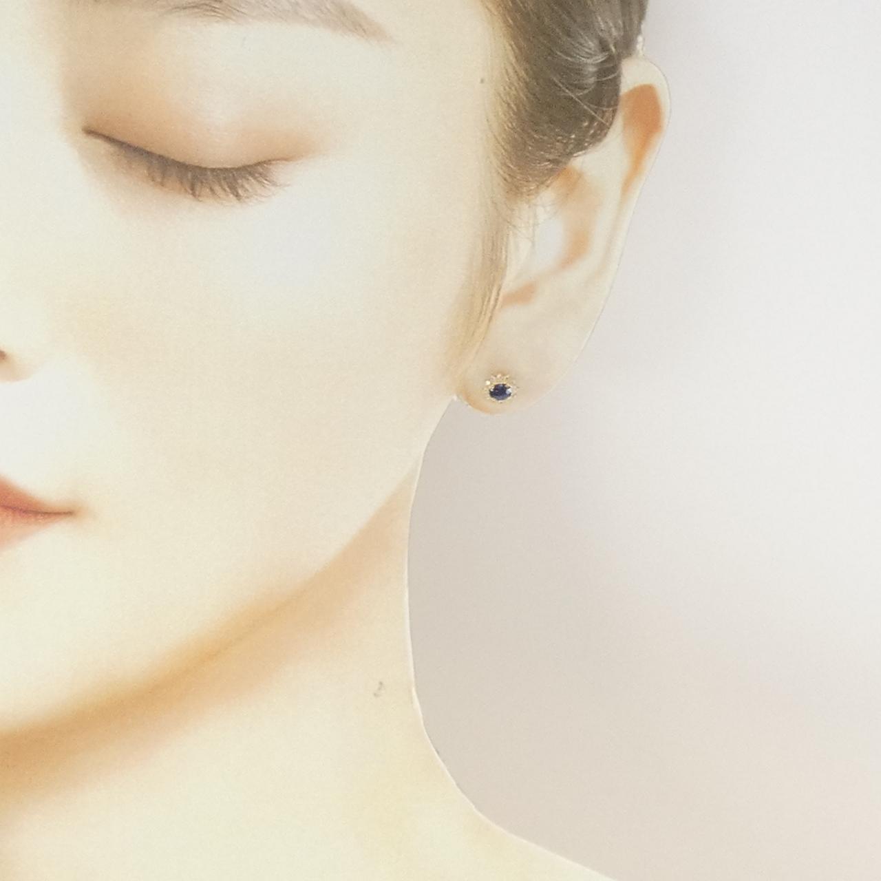 K18YG サファイヤ ピアス 0.3CT
