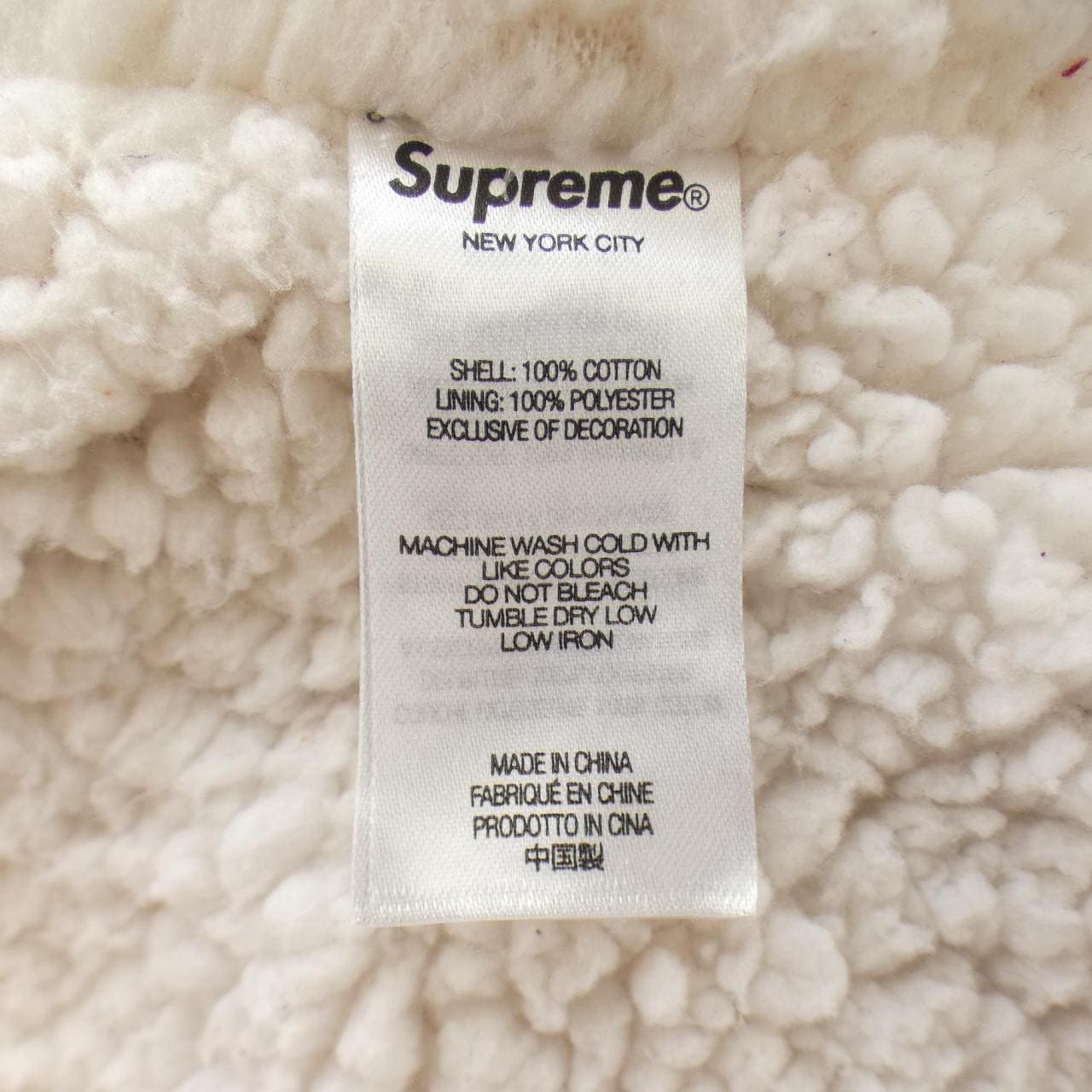 シュプリーム SUPREME shearling Lined シャツ