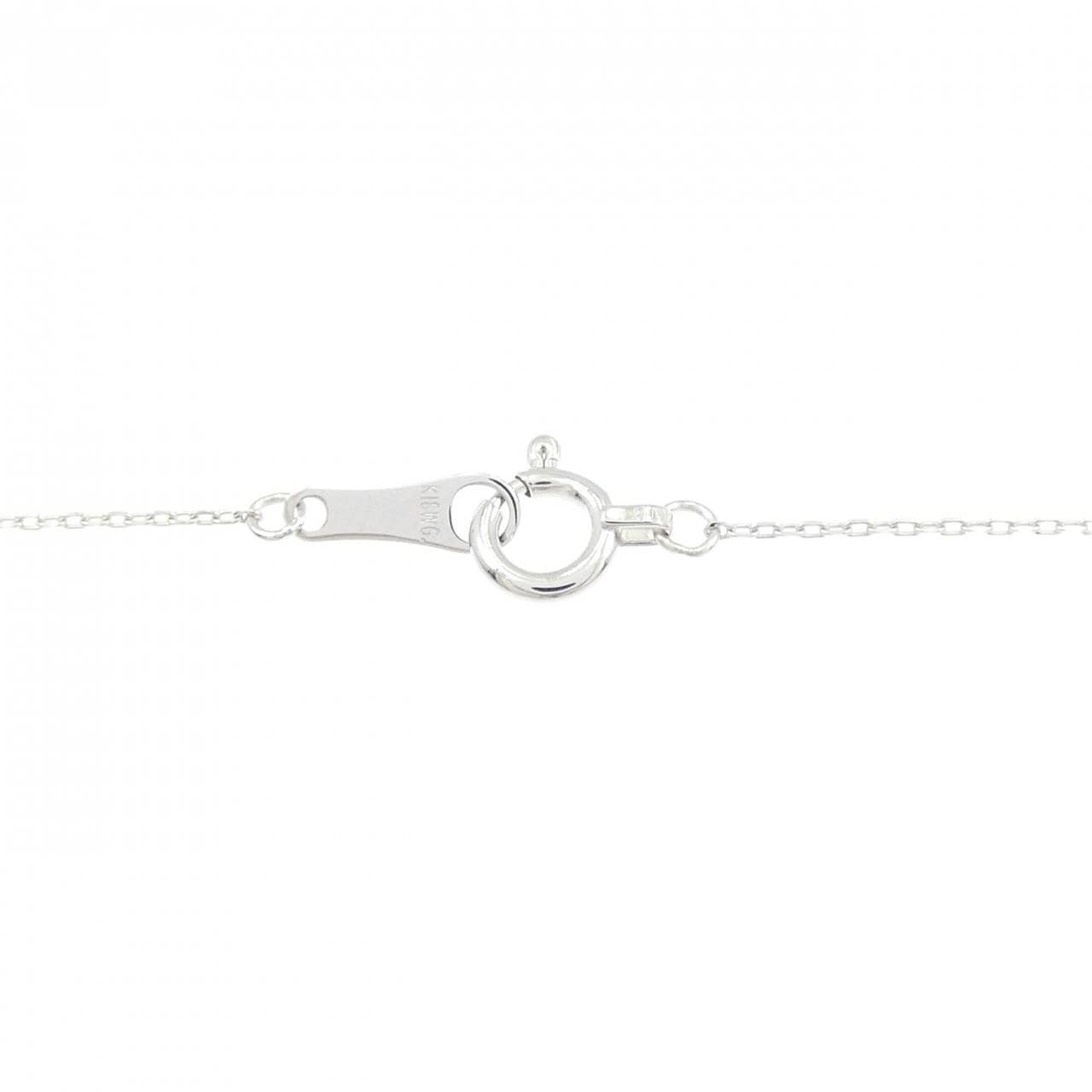 K18WG 2WAY ダイヤモンド ネックレス 0.15CT