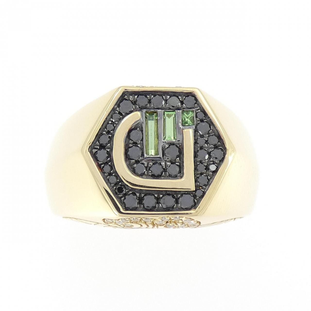 750YG/750BG Green Garnet Ring 0.12CT