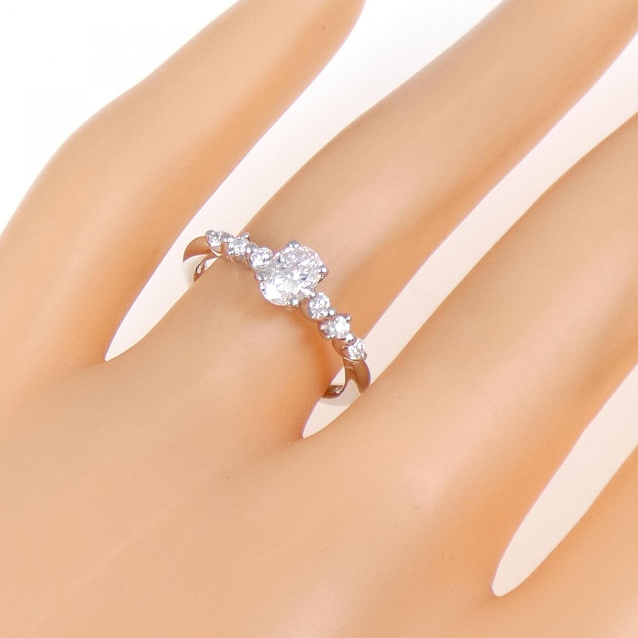 PT900 ダイヤモンド リング 0.373CT E SI1 オーバルカット