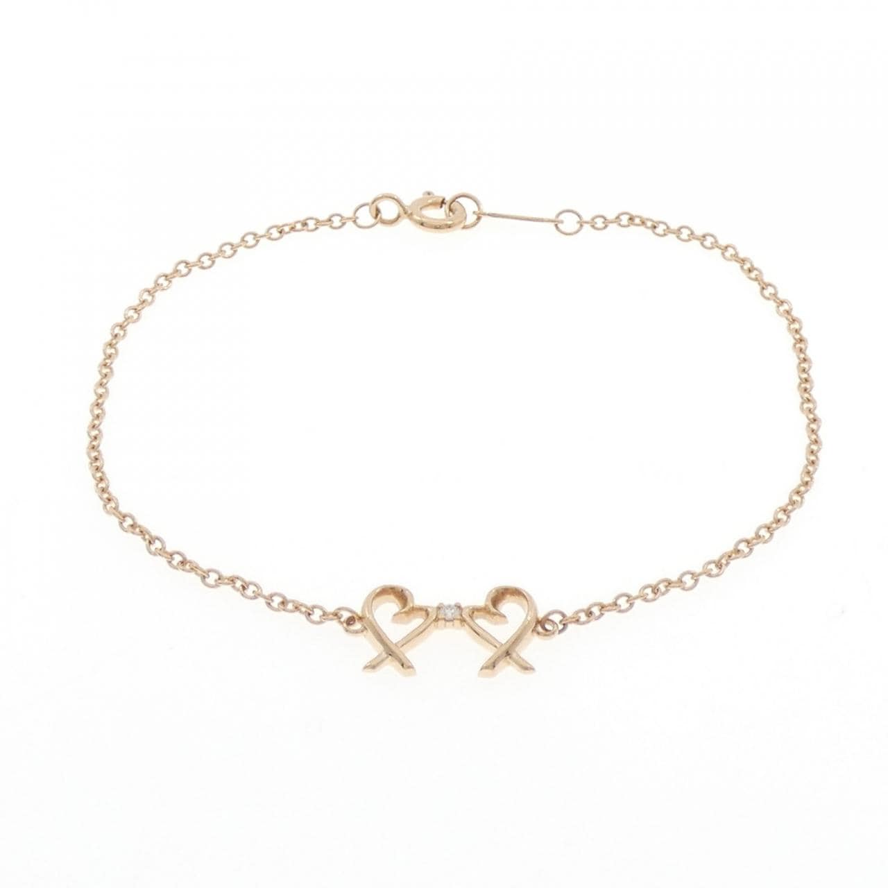 ティファニー ダブルラビングハート ブレスレット