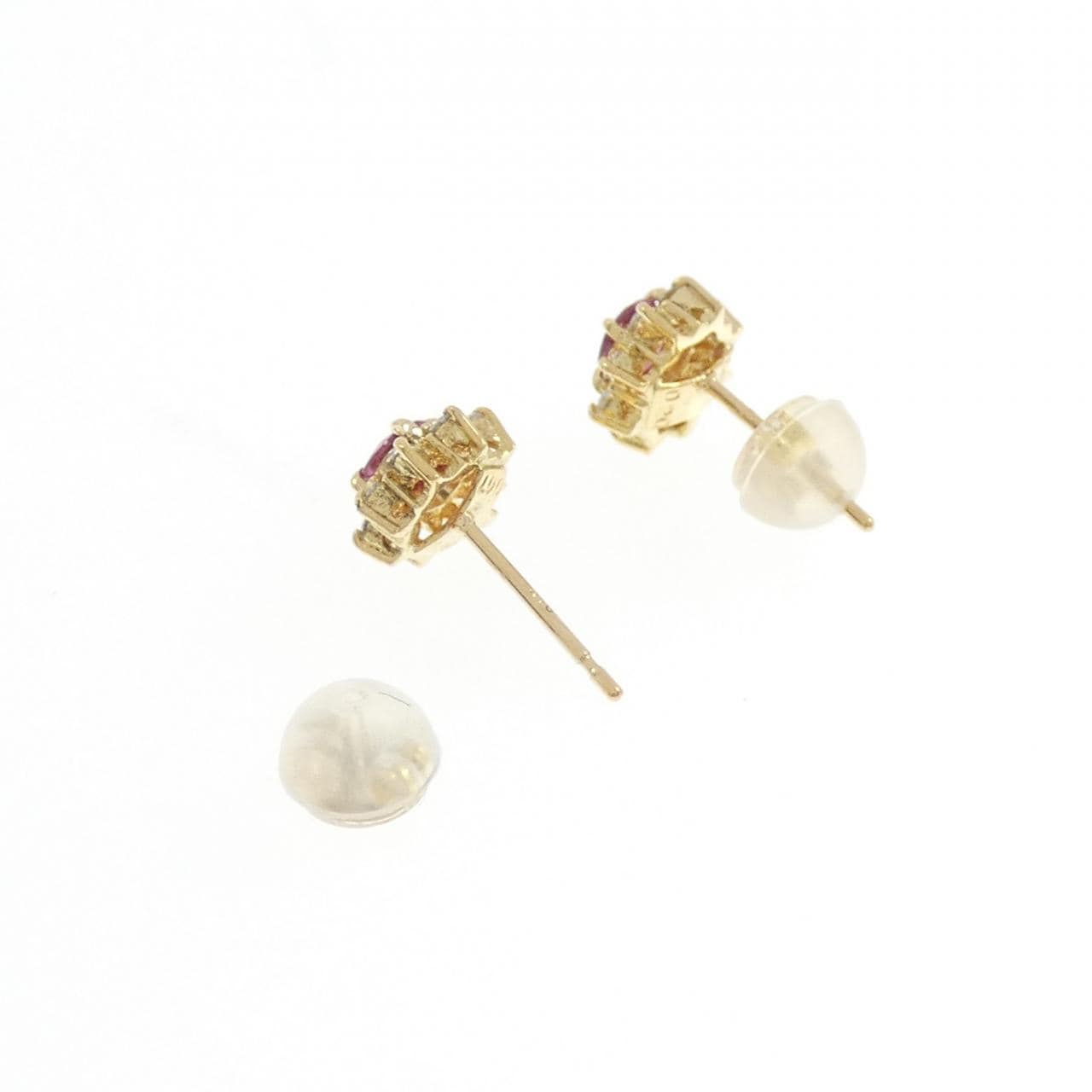 K18YG ルビー ピアス 0.40CT