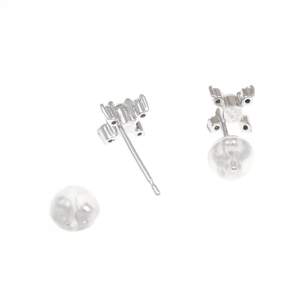 K18WG ダイヤモンド ピアス 0.28CT