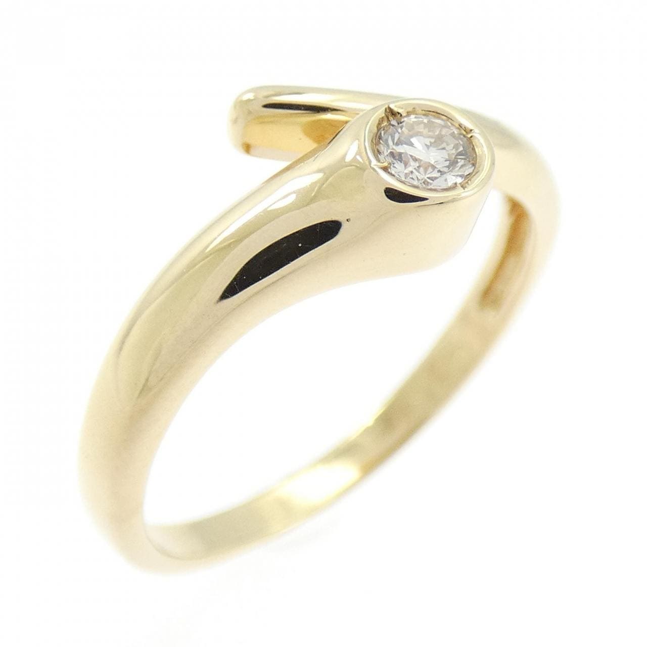 K18YG ダイヤモンド リング 0.10CT