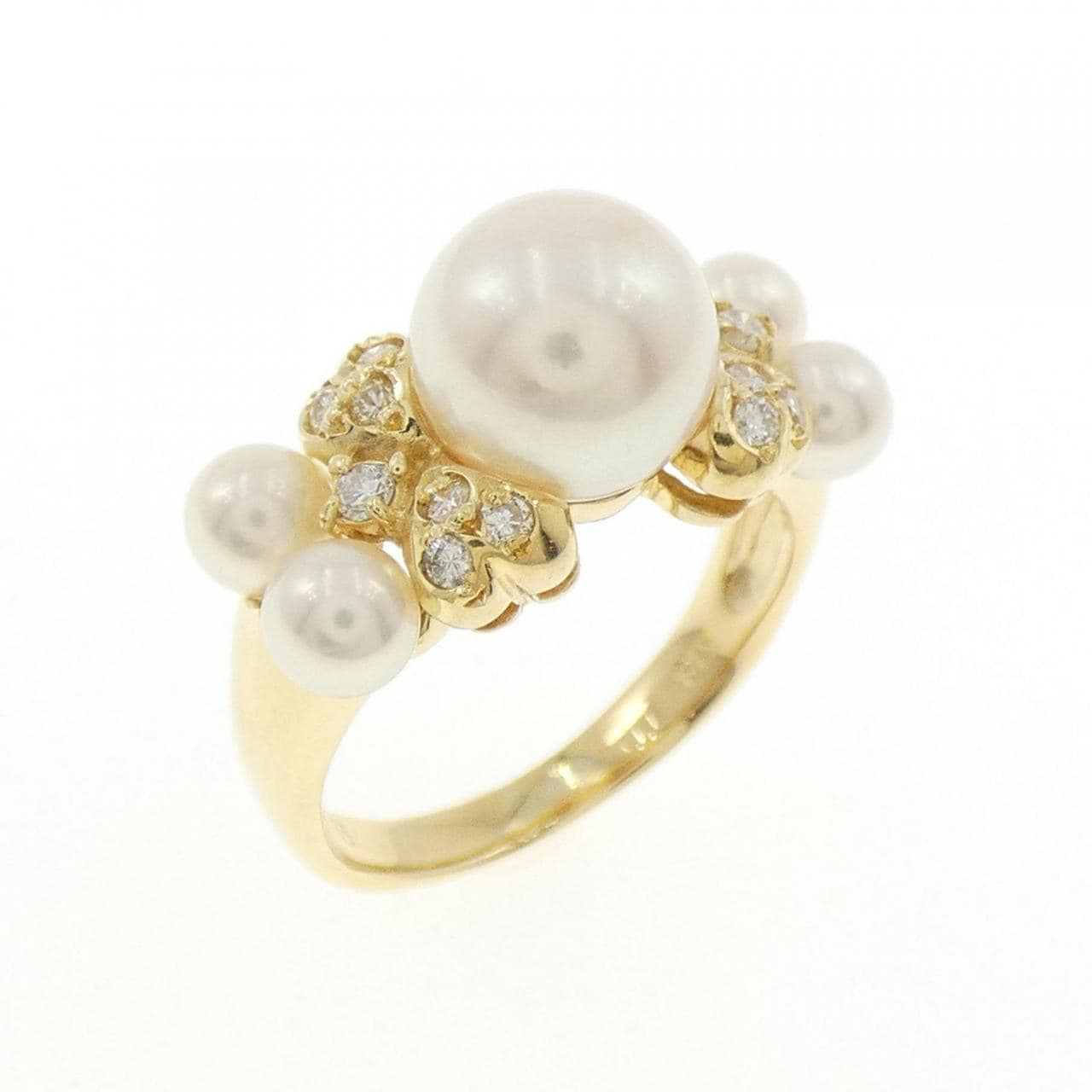 K18YG アコヤパール リング