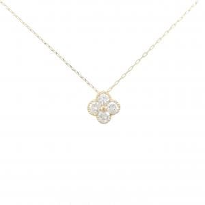 【リメイク】K18YG フラワー ダイヤモンド ネックレス 0.20CT