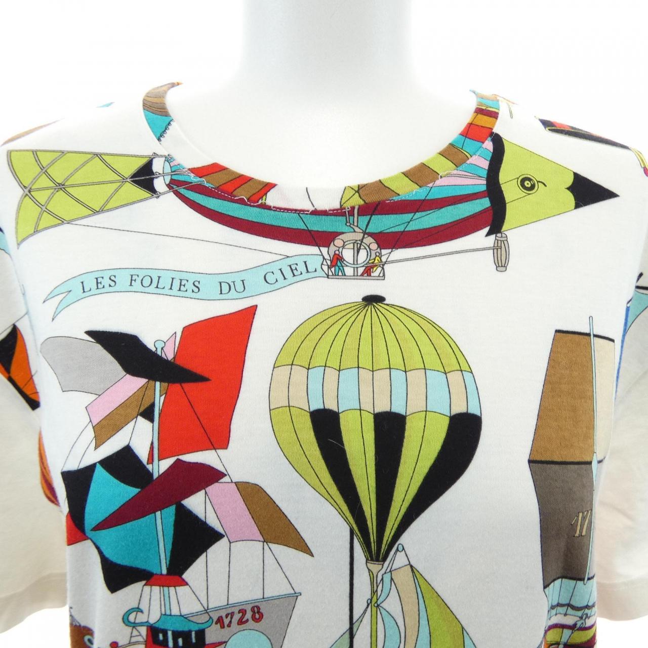 【ヴィンテージ】エルメス HERMES LES FOLIES DU CIEL Tシャツ