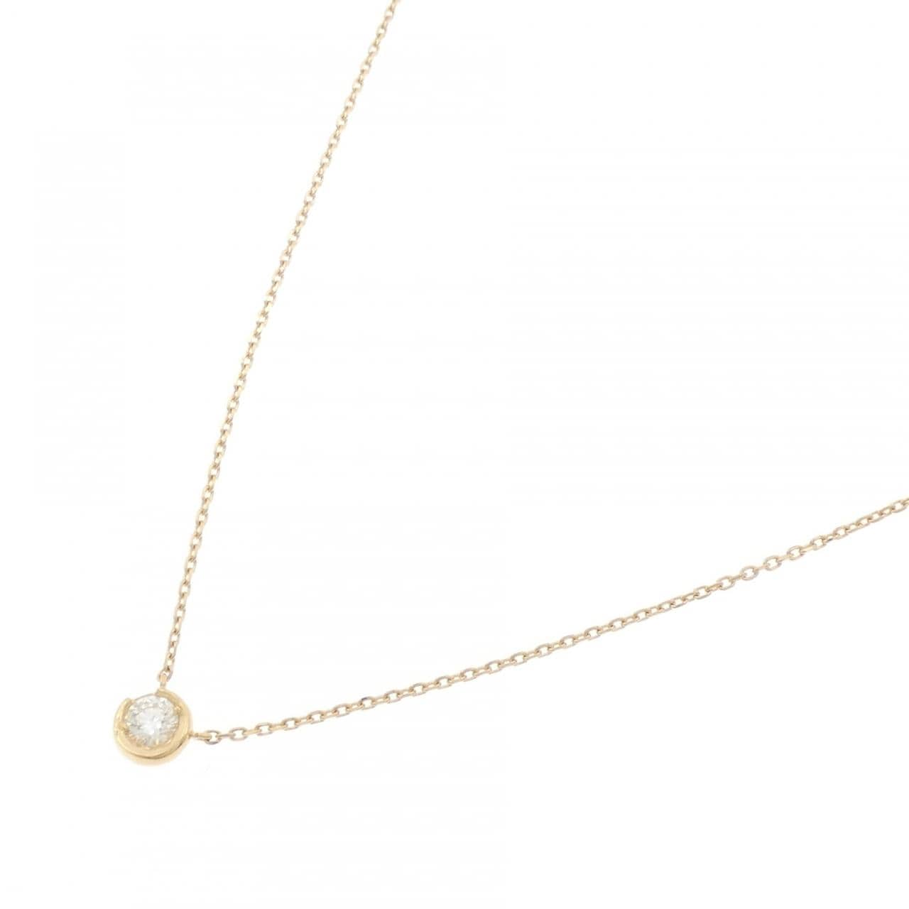 スタージュエリー ムーンセッティング ネックレス 0.10CT
