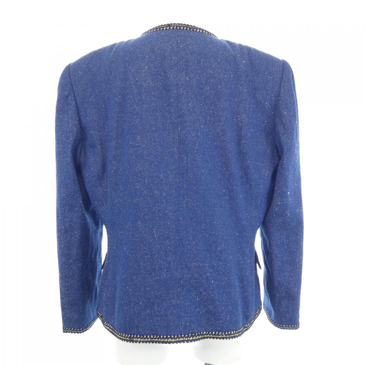【ヴィンテージ】レオナールファッション LEONARD FASHION ノーカラージャケット