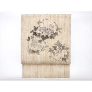 夏名古屋帯　友禅加工