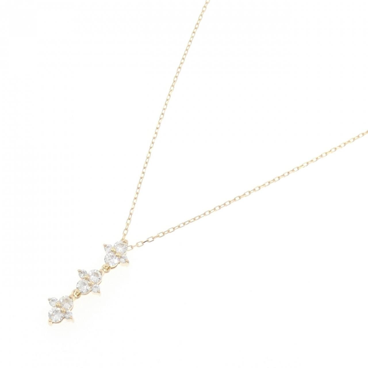 K18YG ダイヤモンド ネックレス 0.41CT