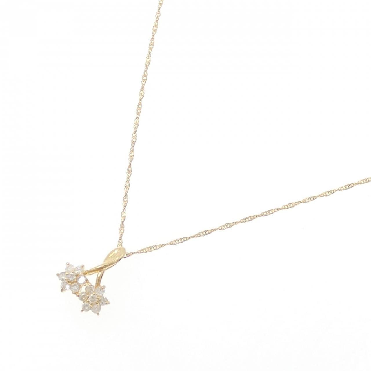 K18YG ダイヤモンド ネックレス 0.20CT