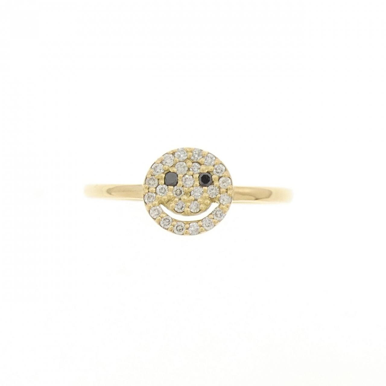 K18YG 微笑鑽石戒指 0.15CT