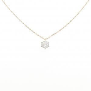 【リメイク】K18YG ダイヤモンド ネックレス 0.512CT G SI1 3EXT H&C