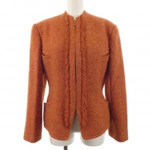 【ヴィンテージ】エルメス HERMES ノーカラージャケット