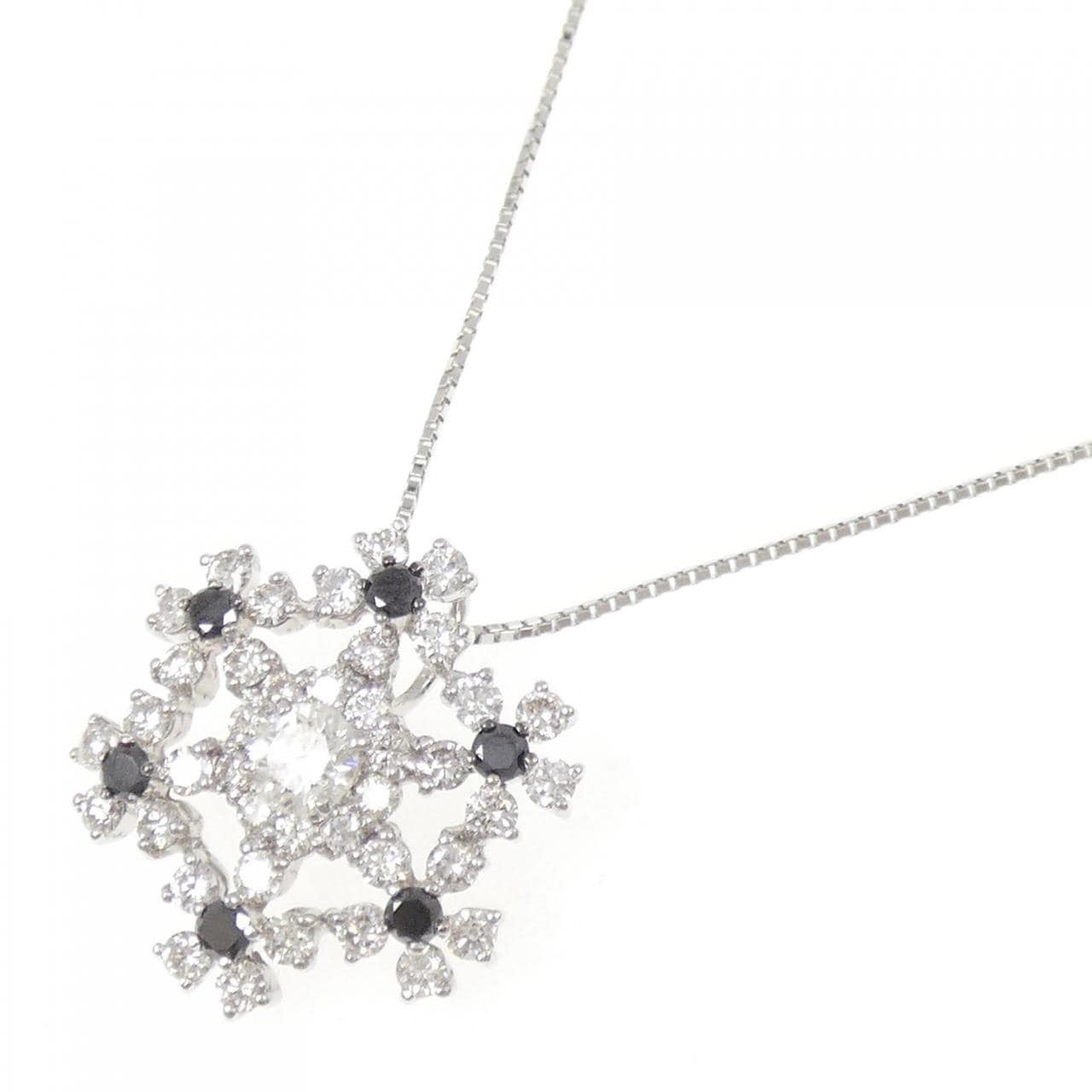 K18WG ダイヤモンド ネックレス 0.32CT