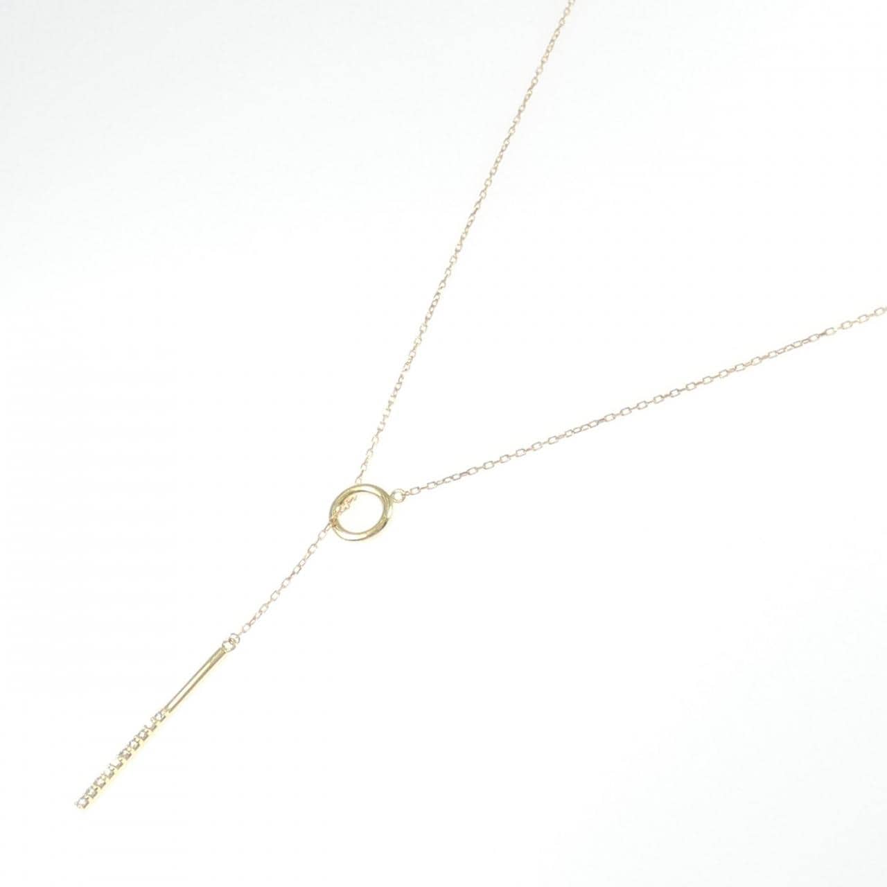 K18YG ダイヤモンド ネックレス 0.10CT