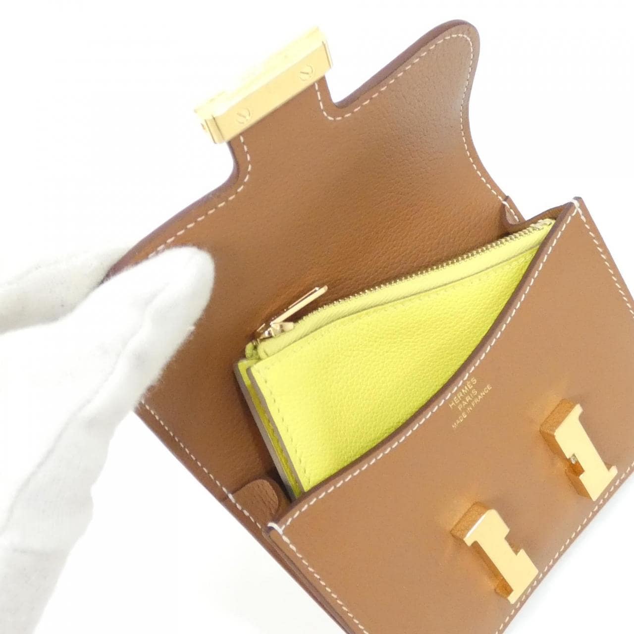 【未使用品】エルメス コンスタンス スリム バイカラー 082501CC 財布