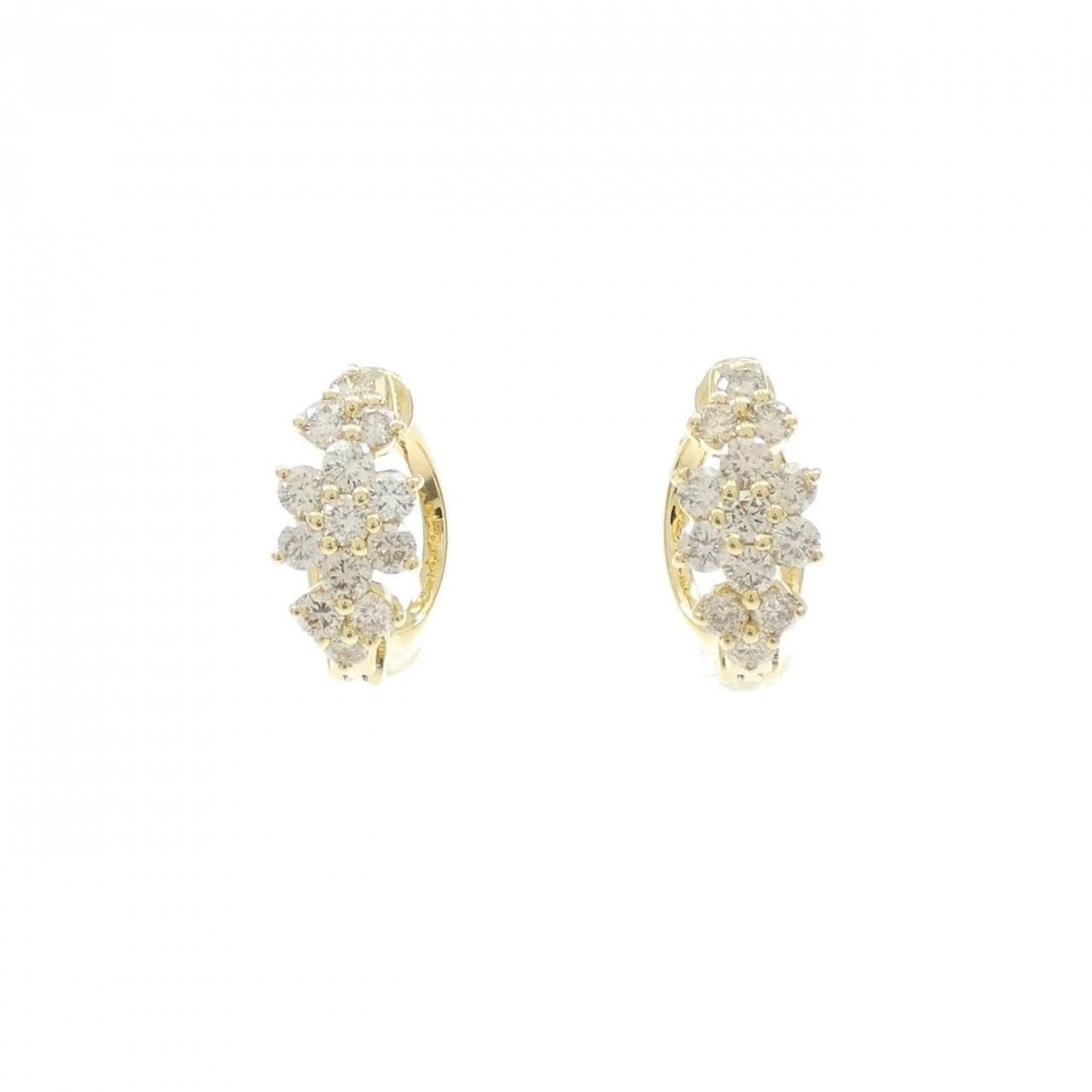 K18YG ダイヤモンド イヤリング 1.00CT