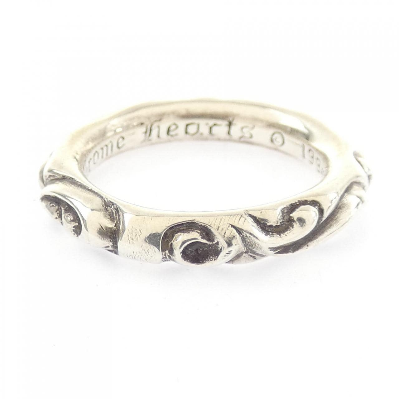 クロムハーツ CHROME HEARTS SCROLL BAND 207009018SLVXXX001 RING