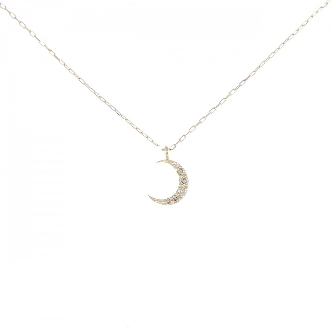 4゜C moon Diamond necklace