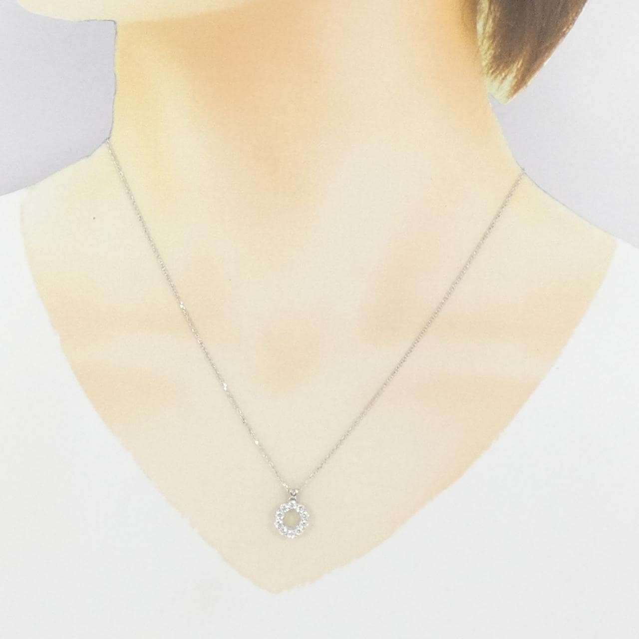 Royal Asscher Diamond Necklace 0.51CT