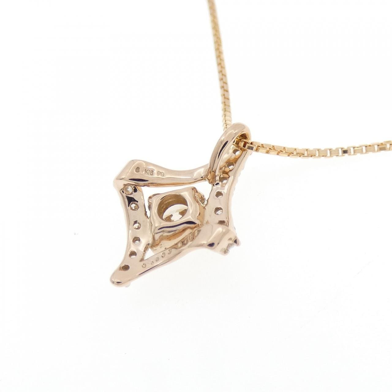 K18PG ダイヤモンド ネックレス 0.306CT