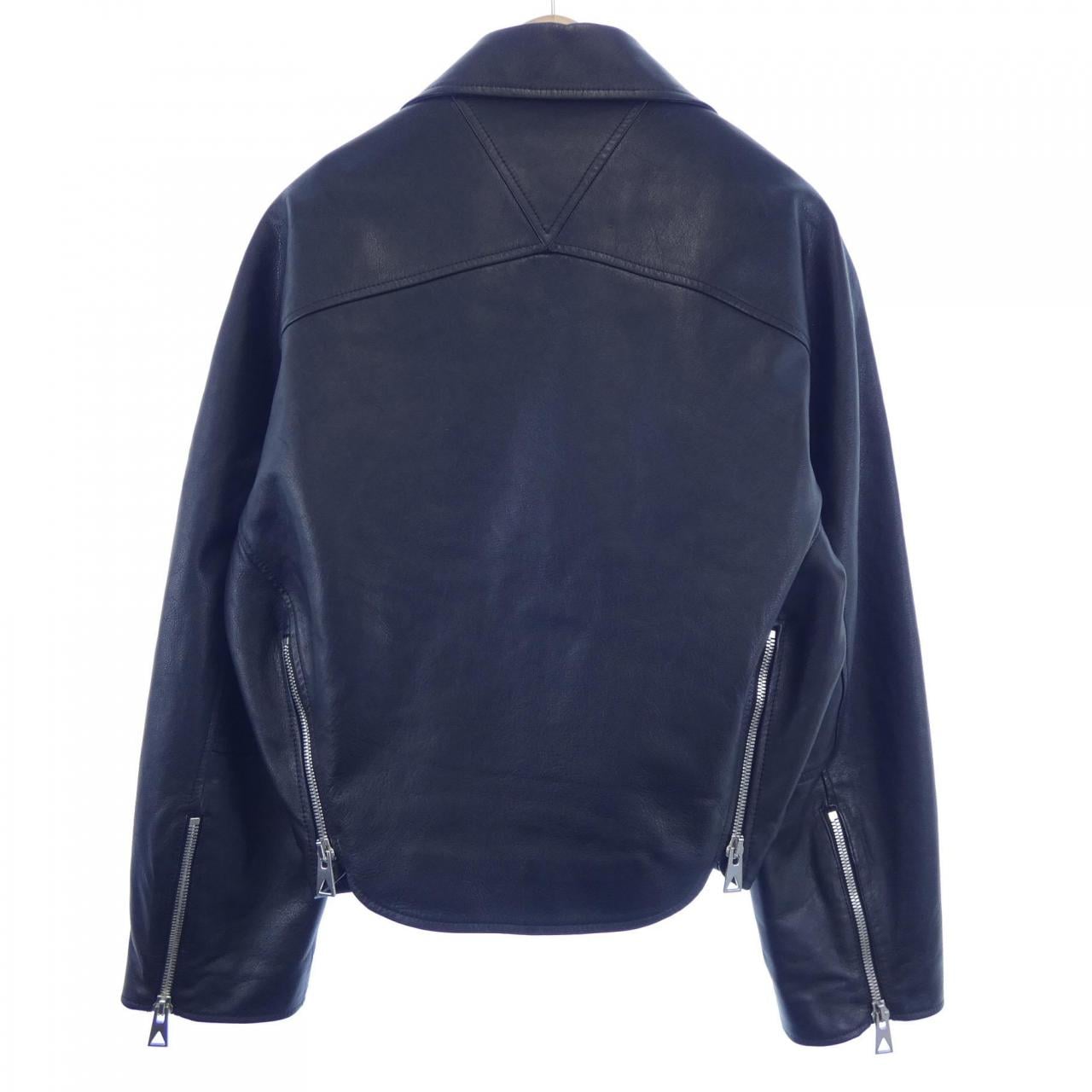 ボッテガヴェネタ BOTTEGA VENETA レザーライダースジャケット