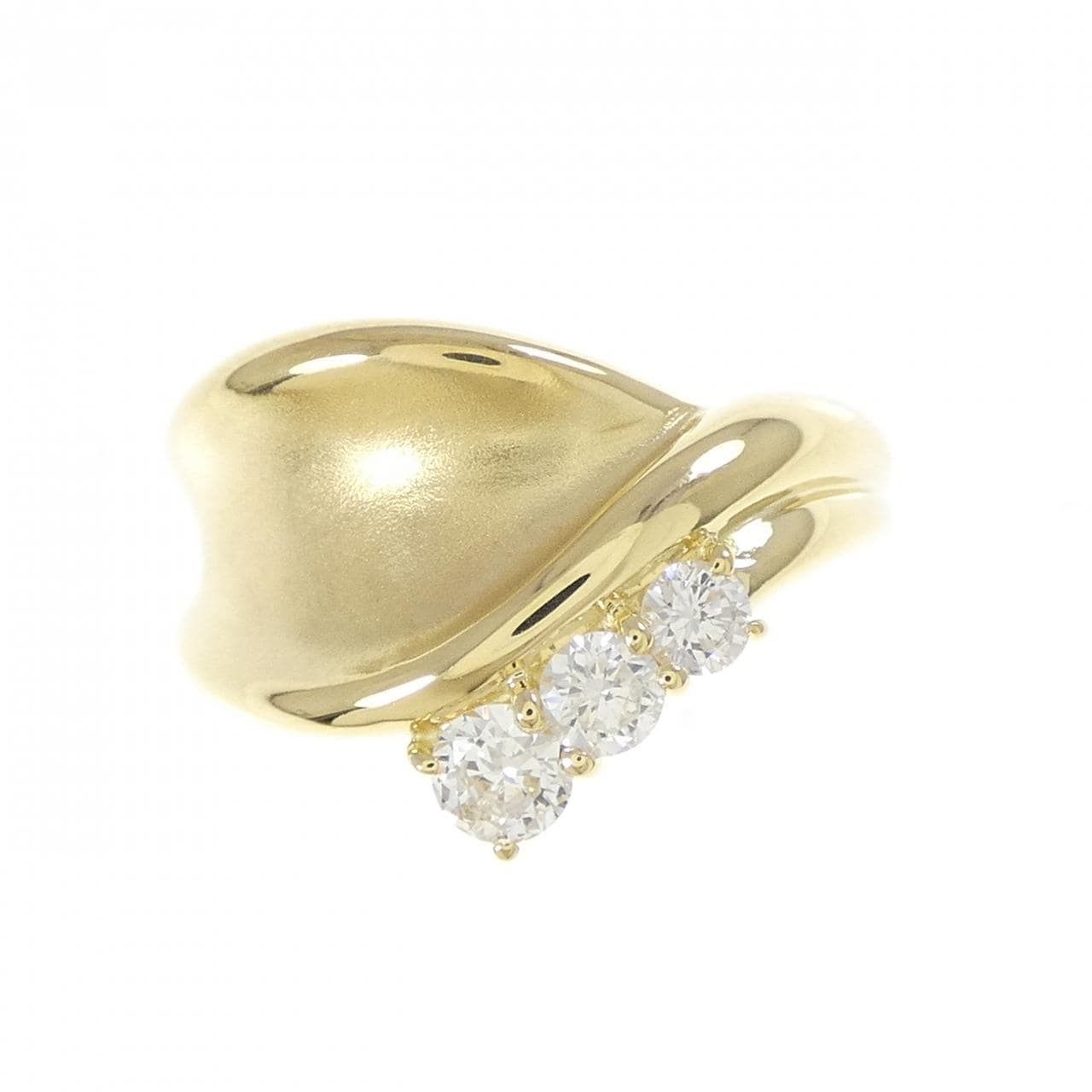 K18YG ダイヤモンド リング 0.37CT