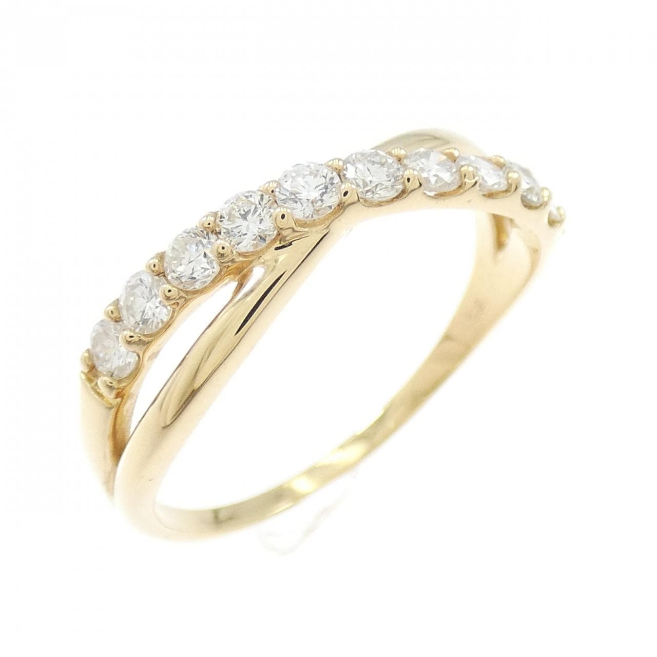 【リメイク】K18YG ダイヤモンド リング 0.30CT