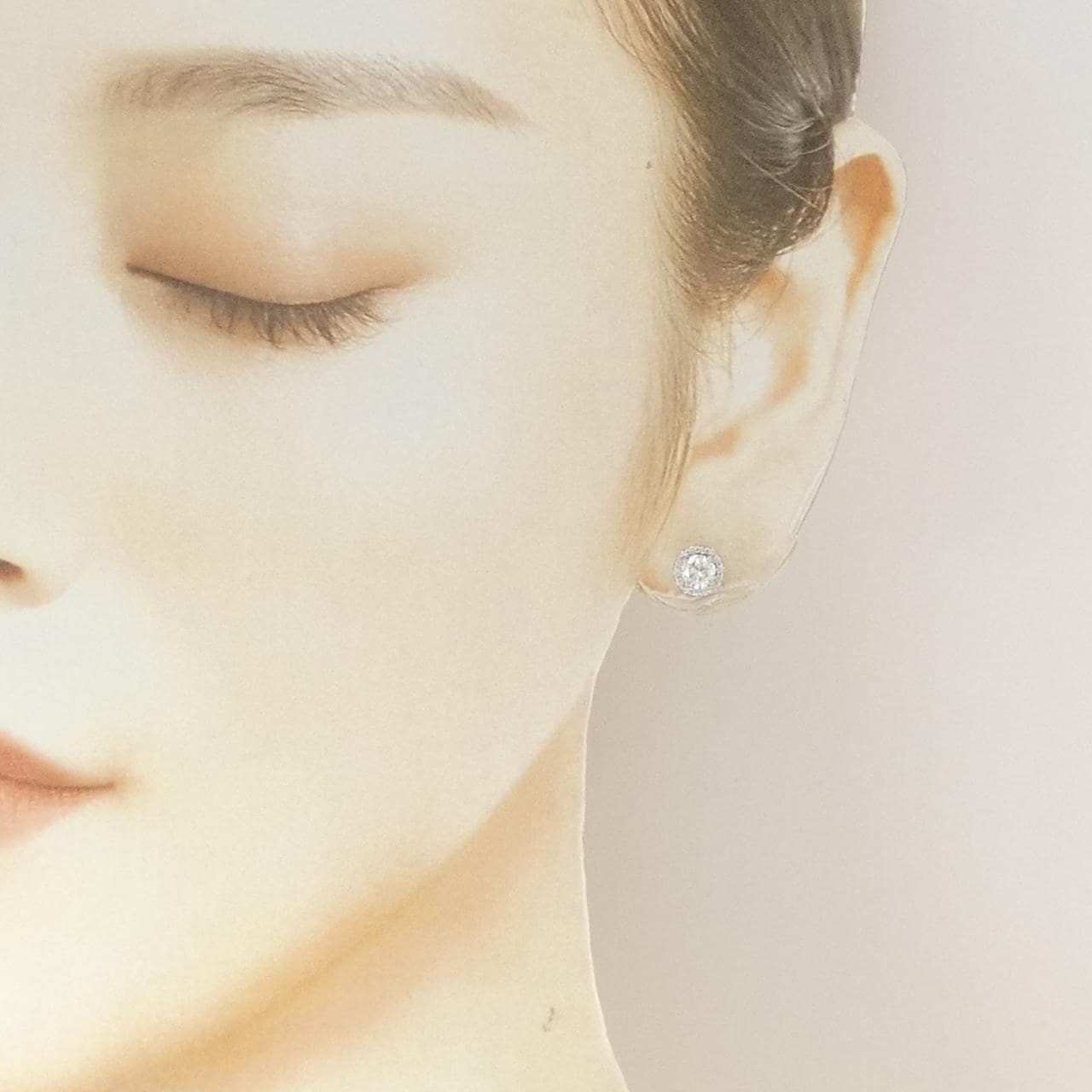 【リメイク】PT900/ST ダイヤモンド ピアス 0.307CT 0.317CT E-F VS1-2 VG