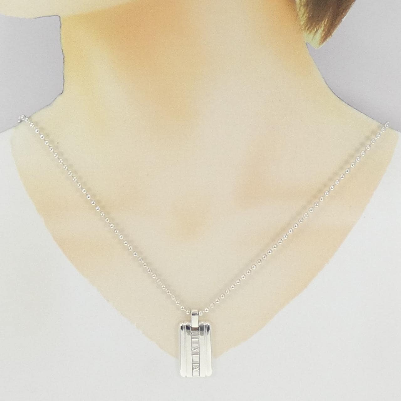 TIFFANY atlas数字标签项链