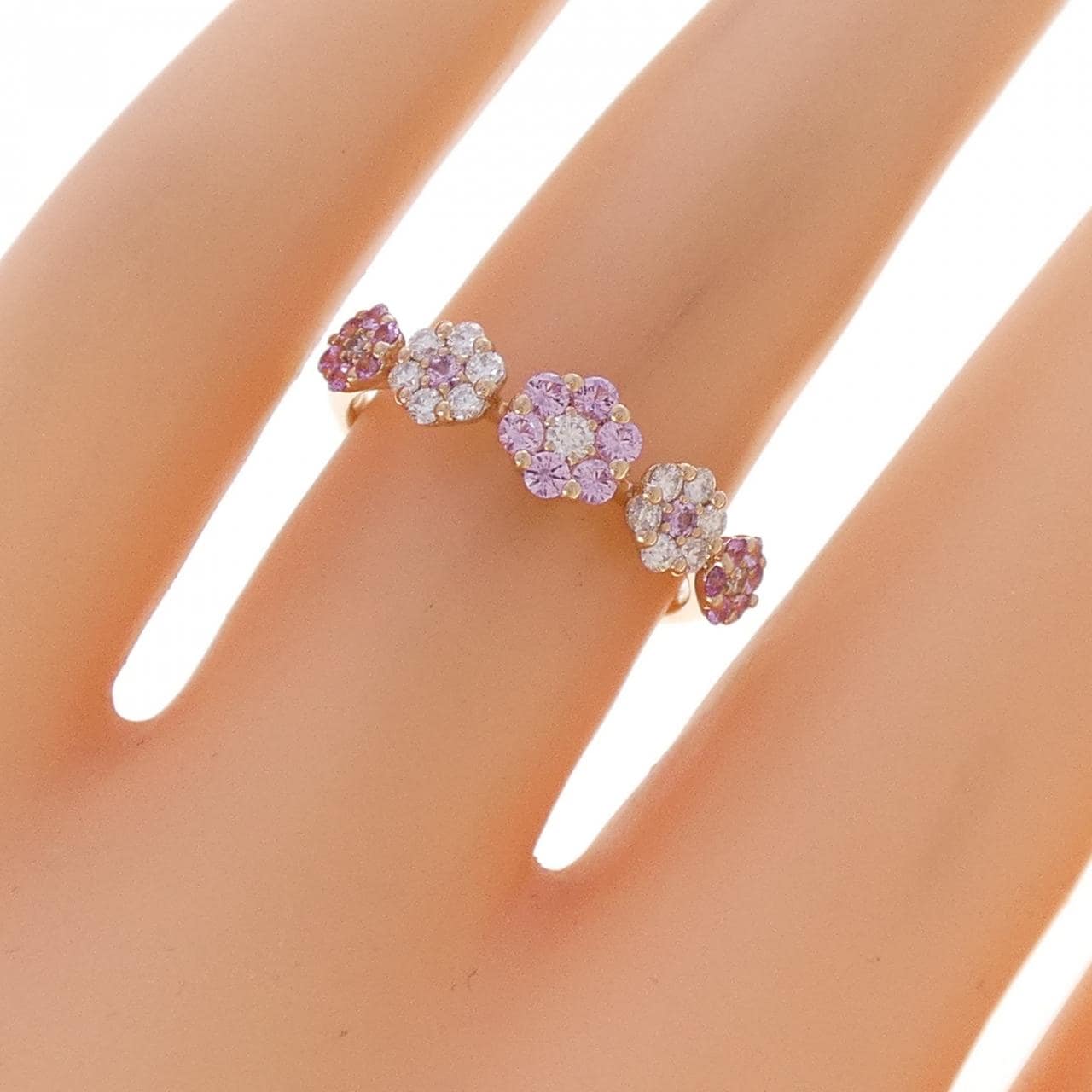 ポンテヴェキオ フラワー リング 0.28CT