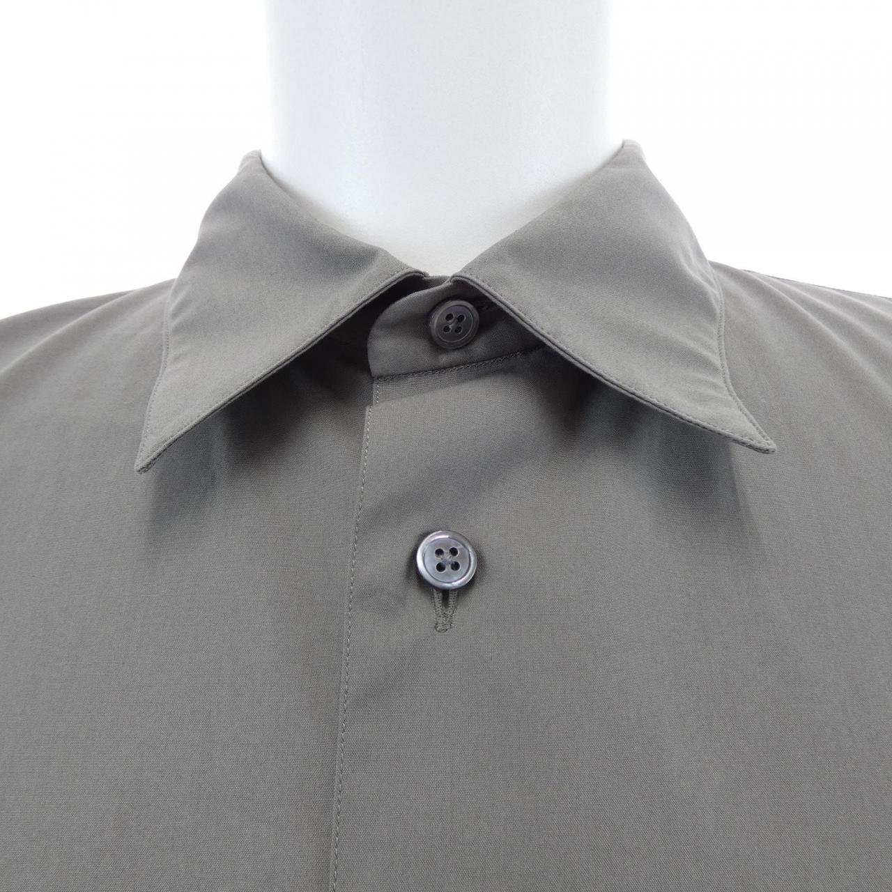 エルメス HERMES シャツ レザーディテール 656200H2 S／Sシャツ