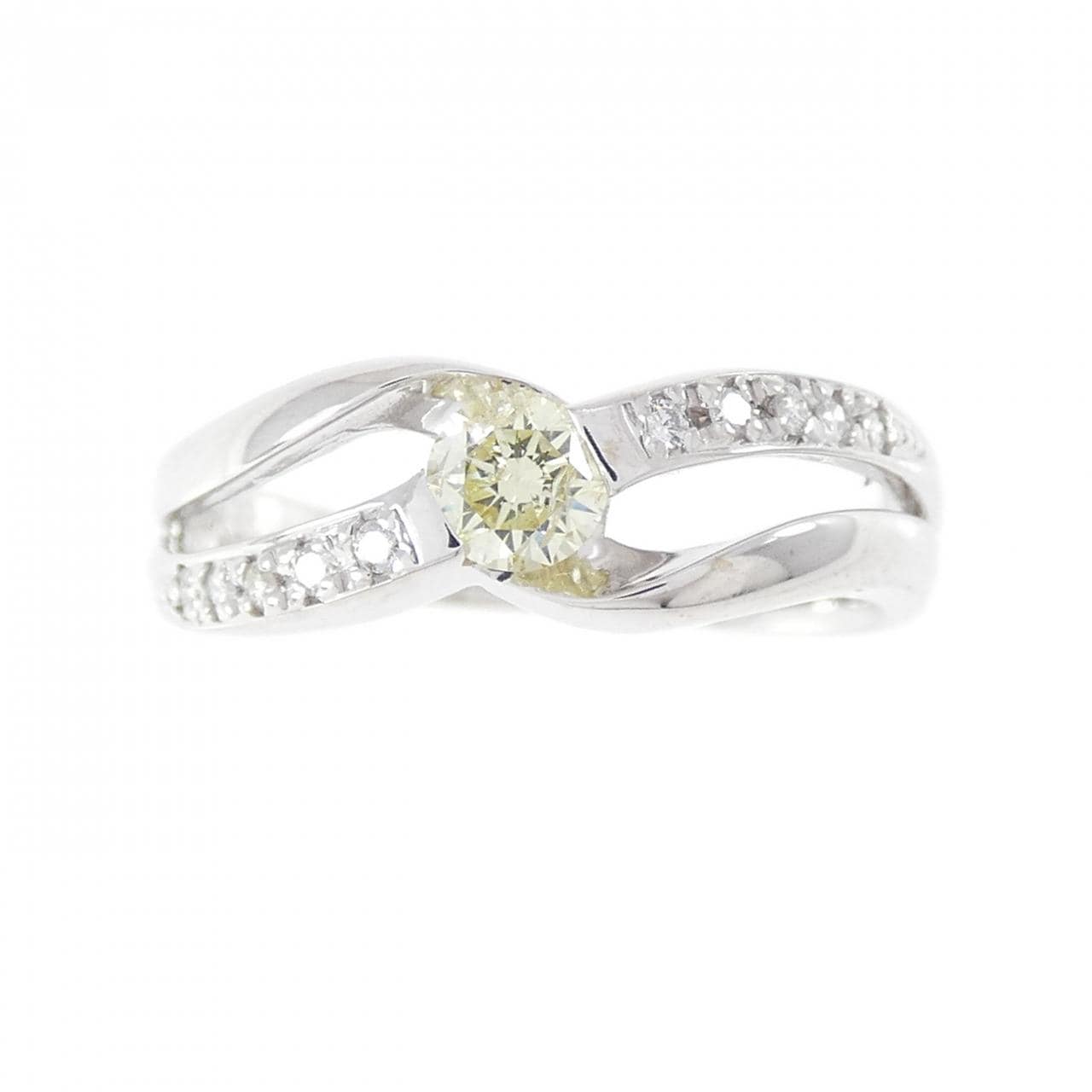 K18WG ダイヤモンド リング 0.23CT