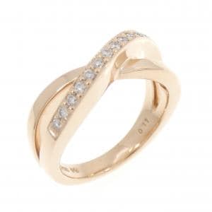 K18PG ダイヤモンド リング 0.11CT