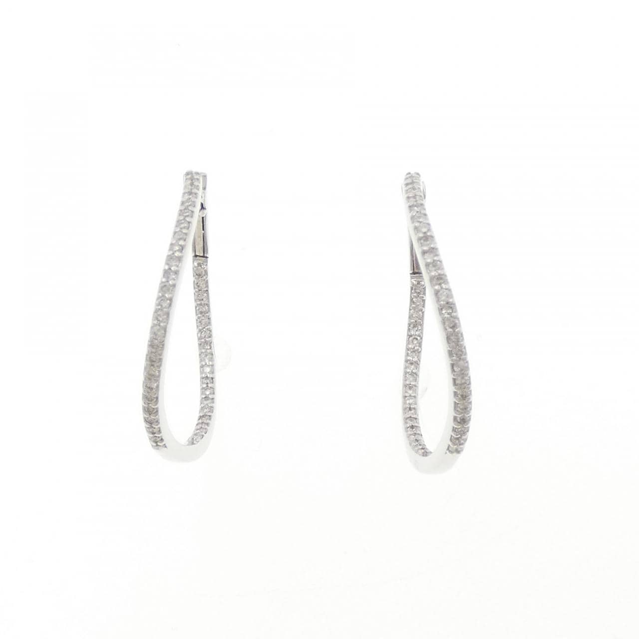 K18WG ダイヤモンド ピアス 0.40CT