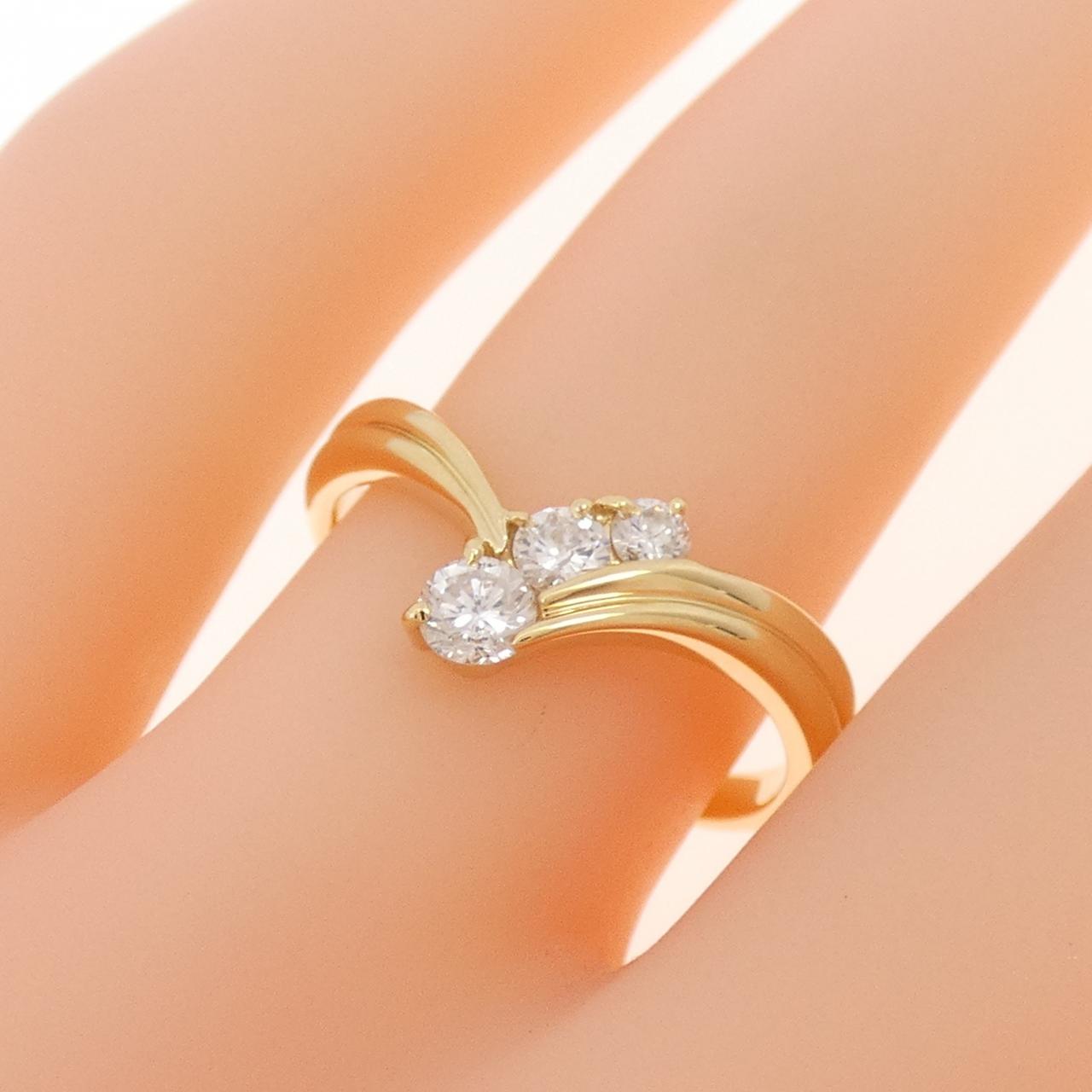 K18YG ダイヤモンド リング 0.25CT