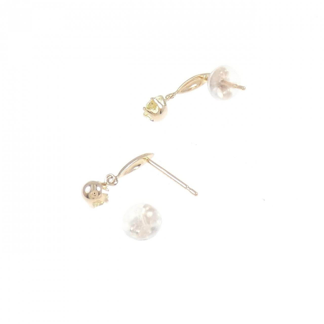 K18PG ダイヤモンド ピアス 0.387CT