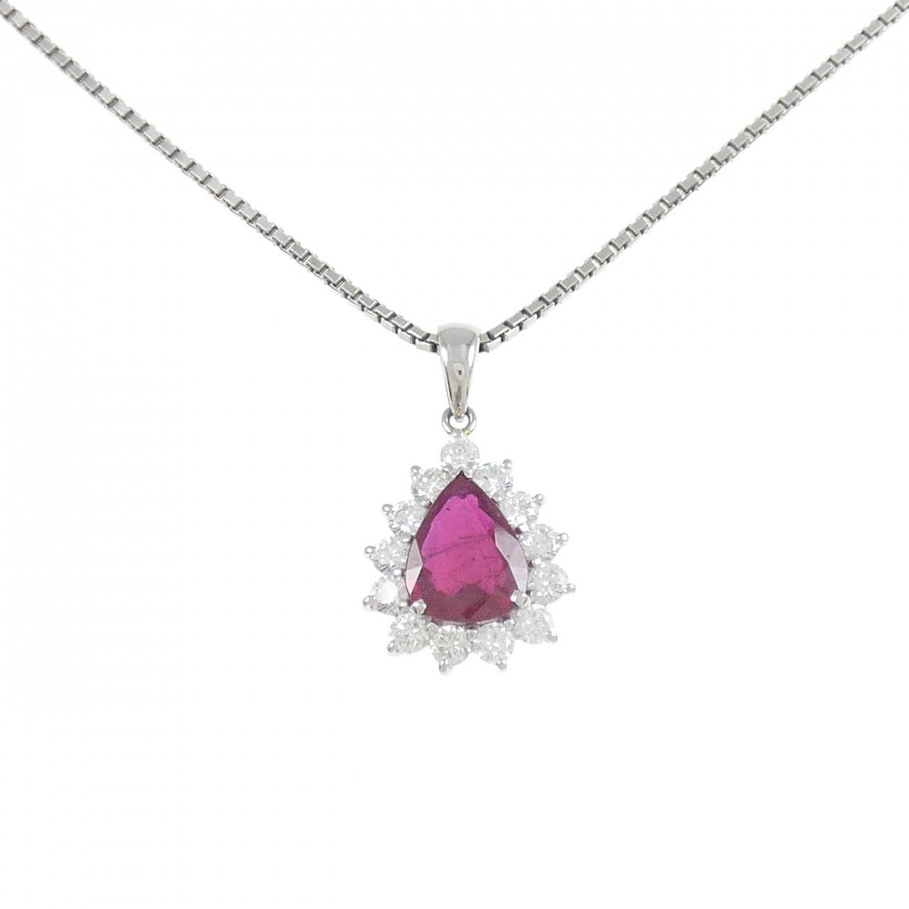 PT ルビー ネックレス 2.03CT