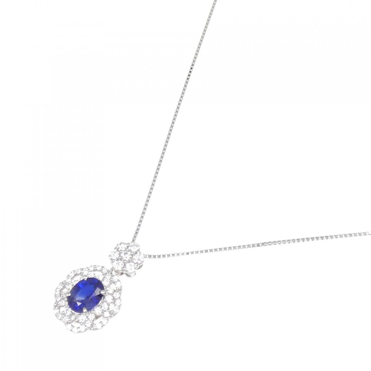 PT サファイヤ ネックレス 1.06CT