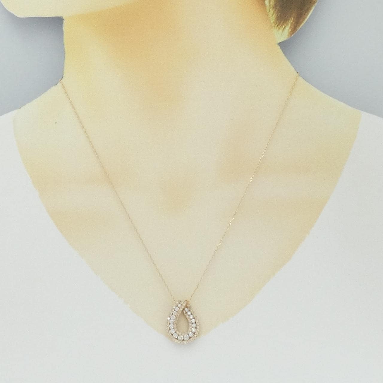 K18PG ダイヤモンド ネックレス 1.00CT