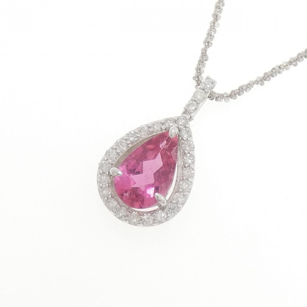 K14WG/K18WG トルマリン ネックレス 2.04CT
